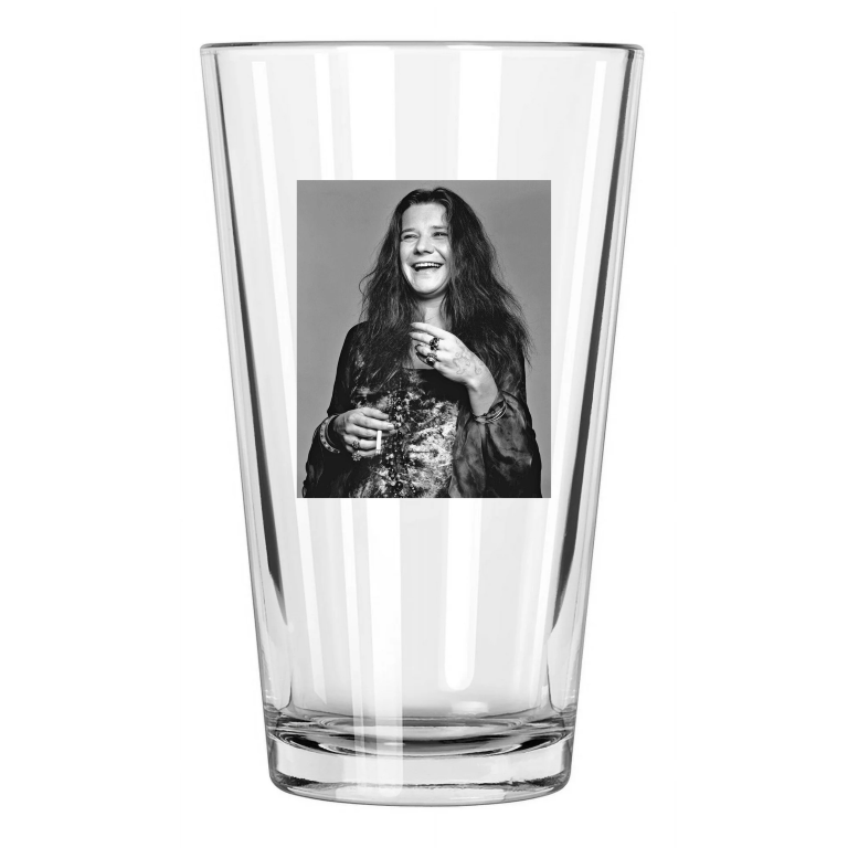 1970 Famous Singer Janis Joplin Photo Music Rockposter Pint Beer Drinking Glass