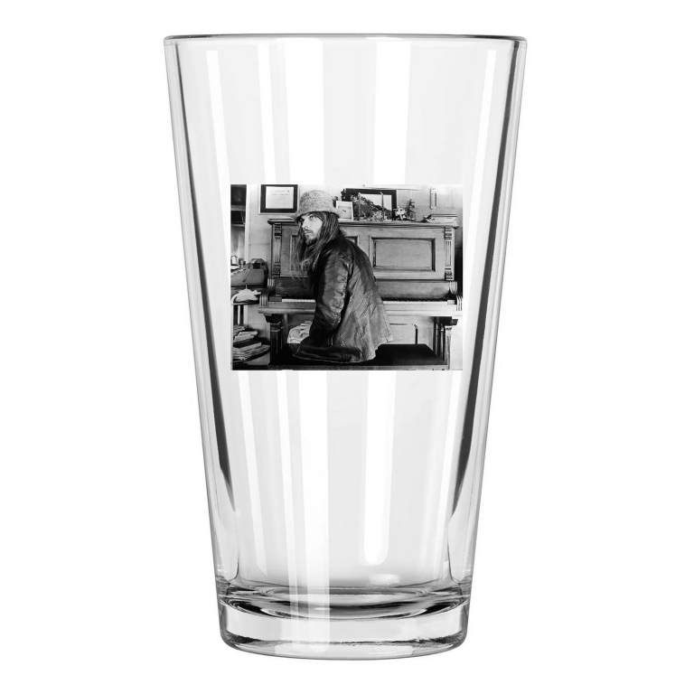 1970 Music Legend Leon Russell Photo Singing Rock Pint Beer Drinking Glass