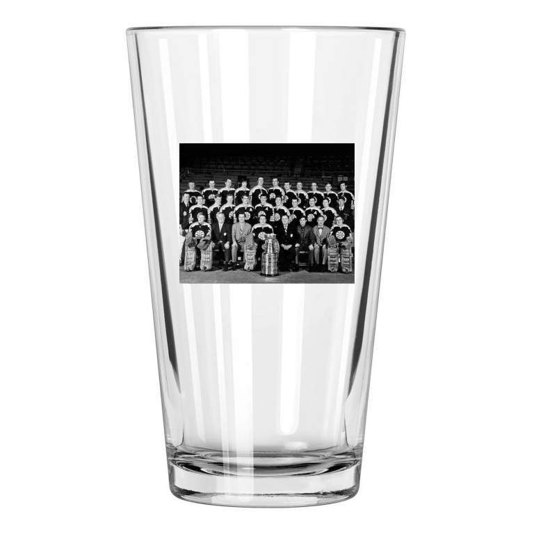 1970 Nhl Champions Boston Bruins Photo Stanley Cup Pint Beer Drinking Glass