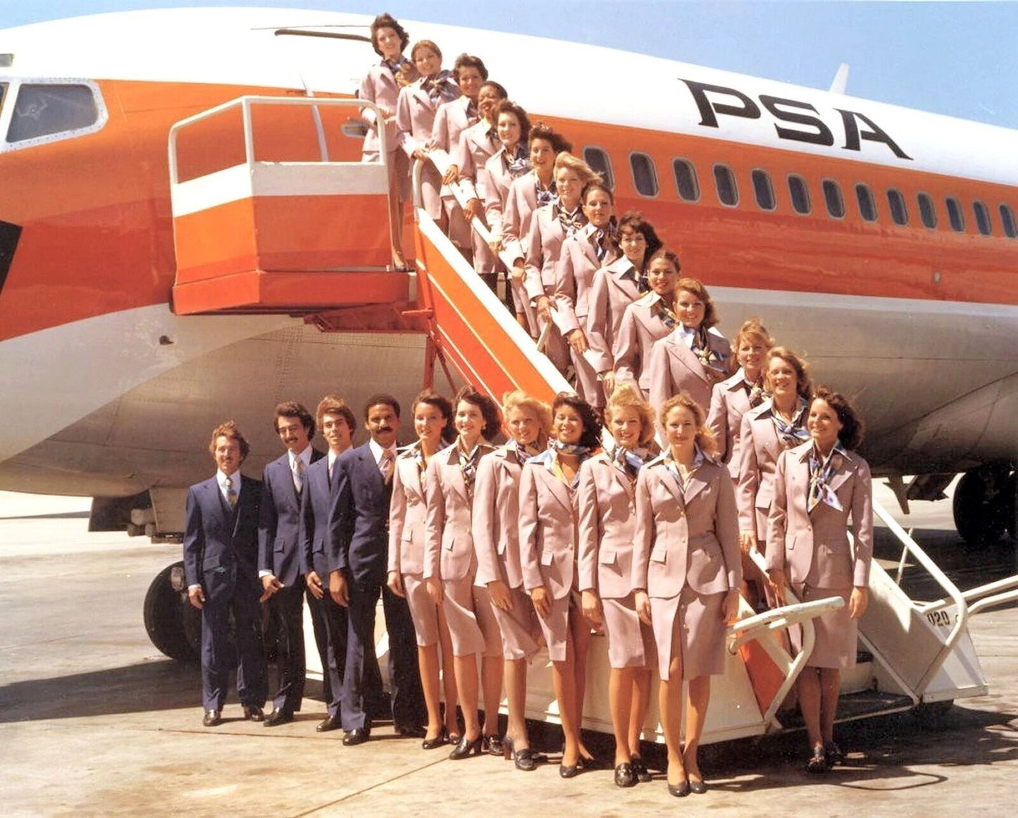 1970S Pacific Southwest Airline Stewardess Flight Attendant Picture Photo