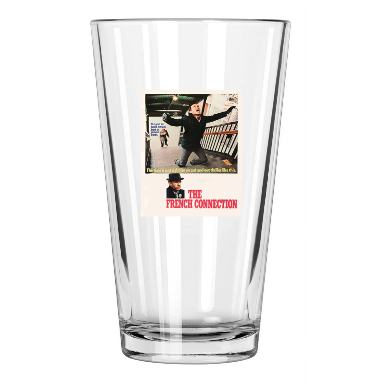 1971 Gene Hackman The French Connection Photo Artwork Pint Beer Drinking Glass
