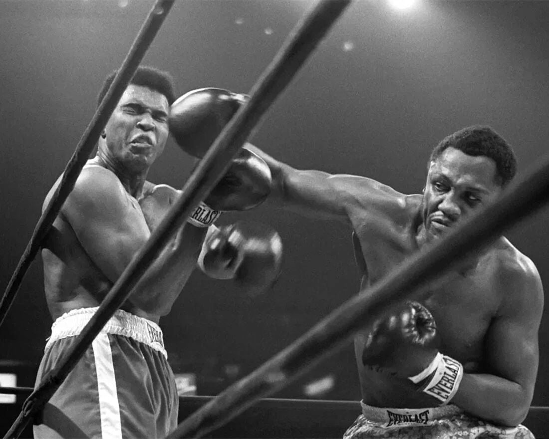 1971 Joe Frazier Vs Muhammad Ali Glossy Photo Heavyweight Boxers Print 1