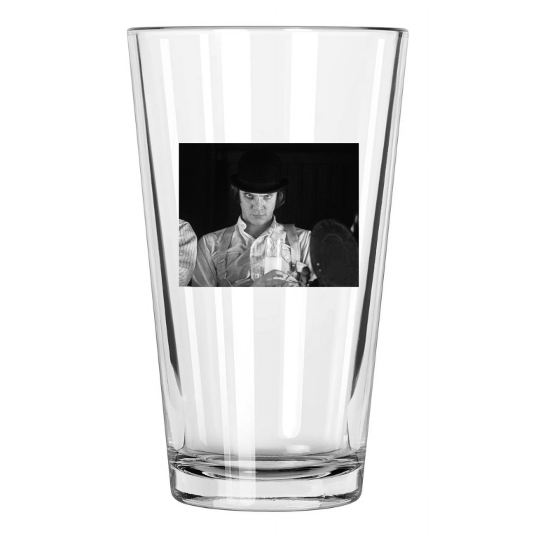 1972 A Clockwork Orange Photo Malcolm Mcdowell Pint Beer Drinking Glass