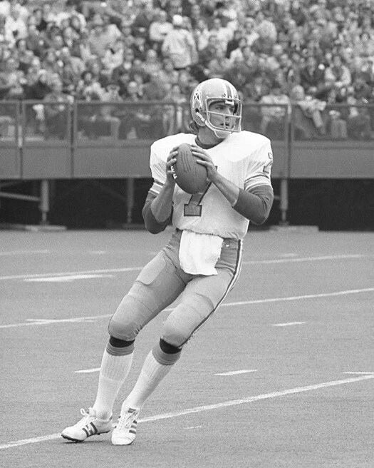 1972 Houston Oilers Dan Pastorini Glossy Photo Football Print Poster
