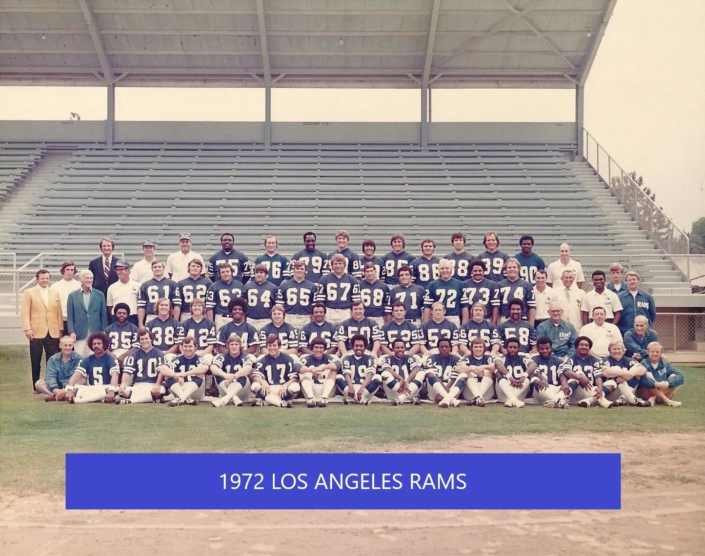 1972 Los Angeles Rams Team Photo Football Nfl Picture La 300 Piece Jigsaw Puzzle