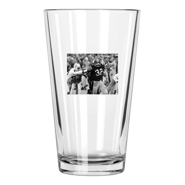 1972 Pittsburgh Steelers Franco Harris Immaculate Reception! Pint Beer Glass
