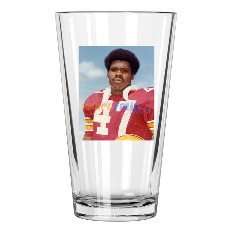 1973 Iowa St Cyclones Matt Blair Photo College Football Pint Beer Drinking Glass