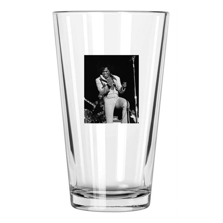 1973 Soul Singer James Brown Photo Funk Music Pint Beer Drinking Glass