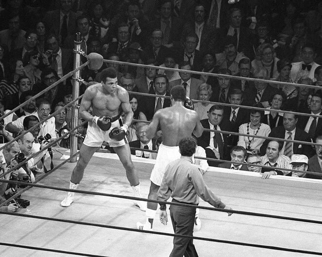 1974 Boxing Muhammad Ali Vs Joe Frazier Glossy Photo Title Fight Ii Poster 2