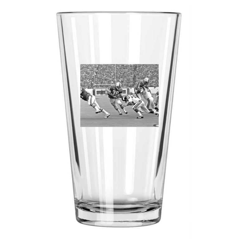 1974 Miami Dolphins Larry Csonka Super Bowl Viii Mvp Pint Beer Drinking Glass