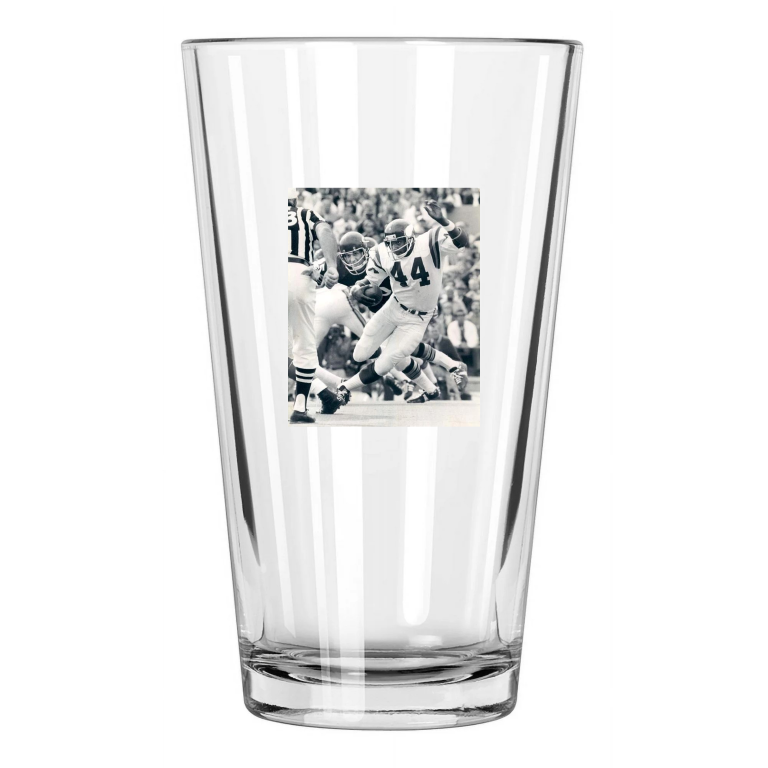 1974 Minnesota Vikings Chuck Foreman Photo Nfl Football Pint Beer Drinking Glass