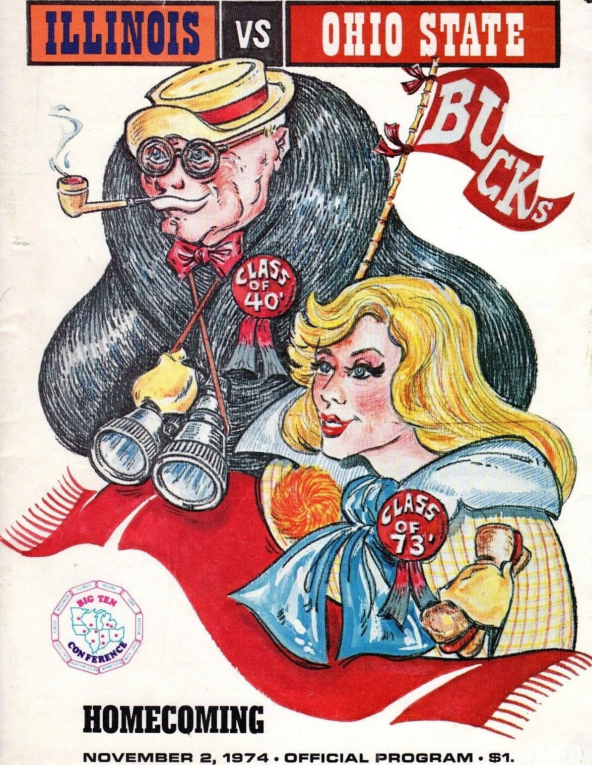 1974 Ohio State Vs Illinois Team Buckeyes Ncaa Football 300 PCS Jigsaw Puzzle