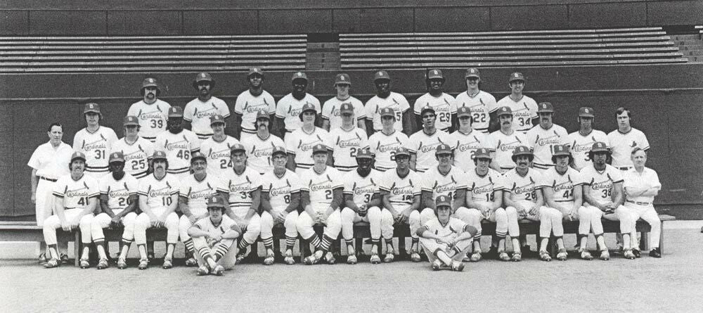 1974 St. Louis Cardinals Team Photo Baseball Picture Mlb Very Wide Border