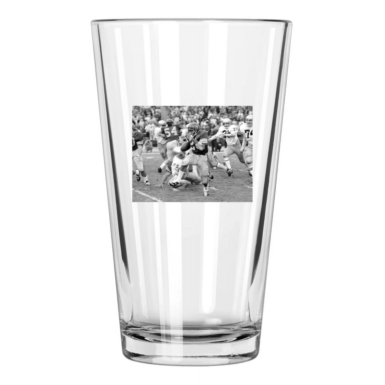 1974 Usc Trojans Anthony Davis Photo College Pint Beer Drinking Glass