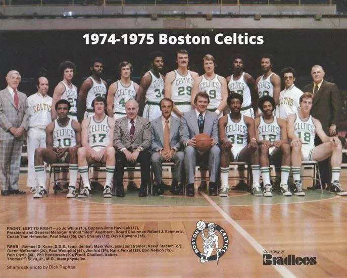 1975 Boston Celtics Red Auerbach Glossy Photo Nba Basketball Poster Print
