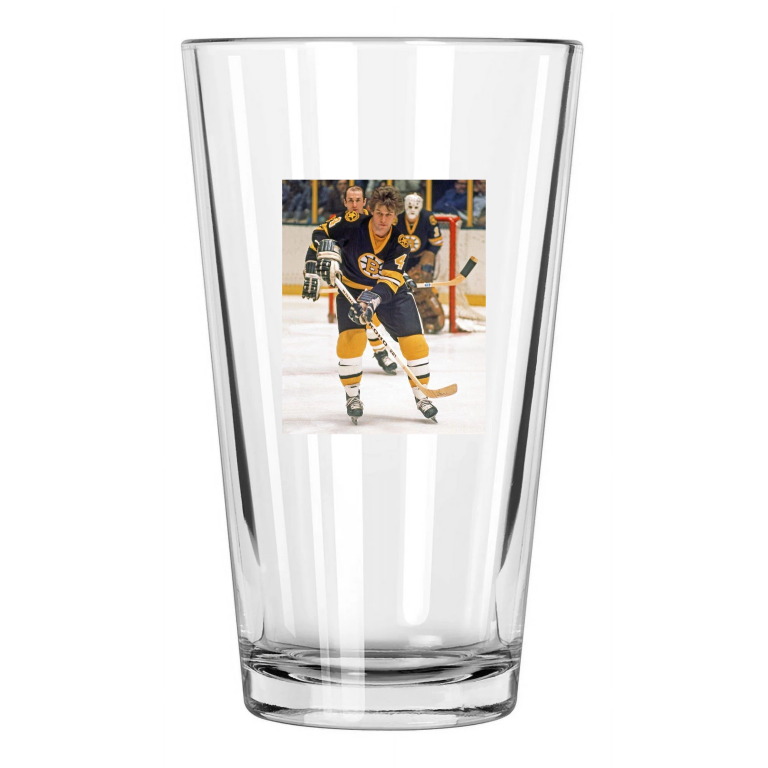 1975 Boston Bruins Bobby Orr Photo Nhl Hockey Pint Beer Drinking Glass