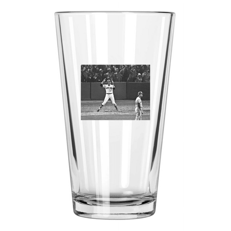 1975 Boston Red Sox Carlton Fisk 'World Series Game 6' 1 Pint Beer Glass