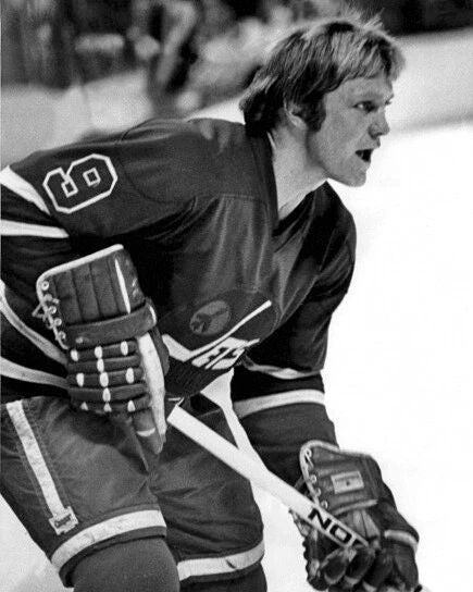 1975 Winnipeg Jets Bobby Hull Photo Wha Hockey Print Glossy Poster