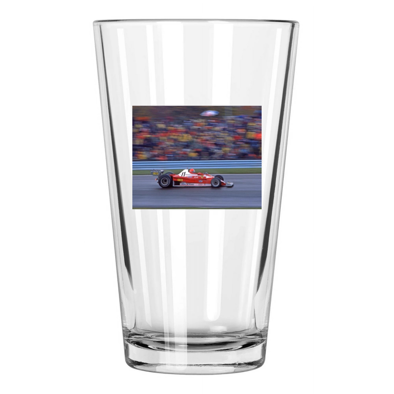 1976 Ferrari Driver Niki Lauda U.S. Grand Prix East Pint Beer Drinking Glass