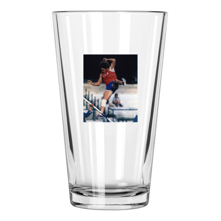 1976 Summer Olympics Bruce Jenner Photo Montreal Usa 2 Pint Beer Drinking Glass