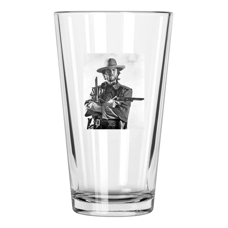 1976 The Outlaw Josey Wales Clint Eastwood Western 2 Pint Beer Drinking Glass