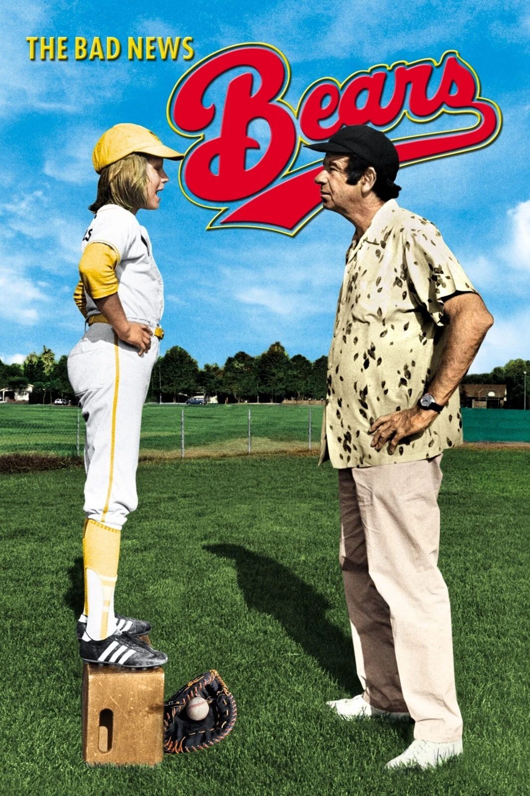 1976 The Bad News Bears Movie Poster Walter Matthau Tatum O'Neal