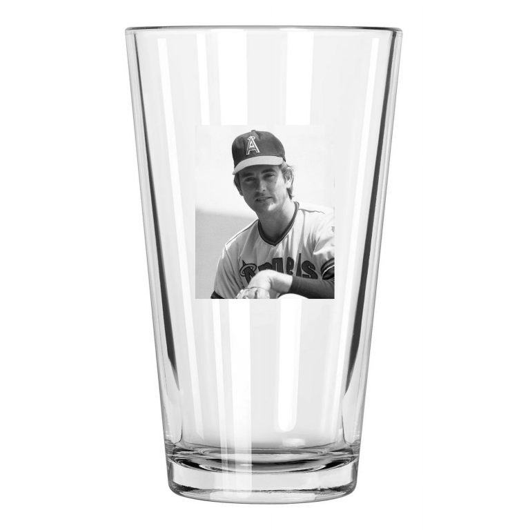 1977 California Angels Nolan Ryan Photo Hof 99 2 Pint Beer Drinking Glass