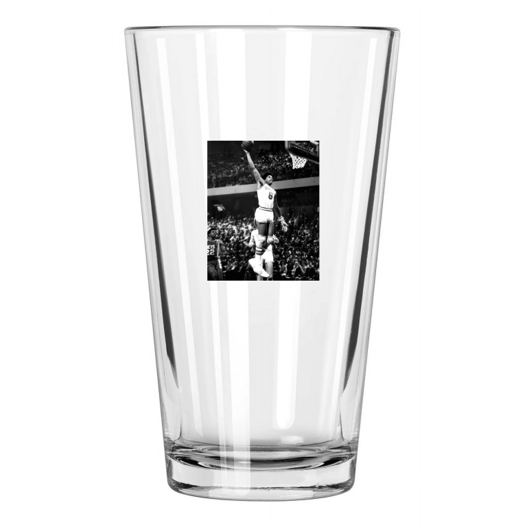 1977 Philadelphia 76Ers Julius 'Dr J' Erving Basketball Pint Beer Drinking Glass