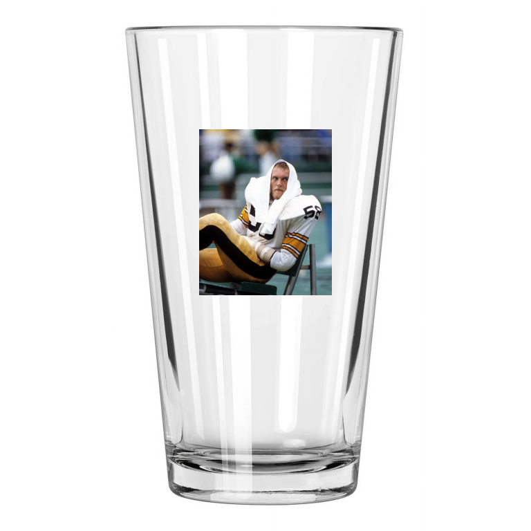 1977 Pittsburgh Steelers Jack Lambert Nfl Football Pint Beer Drinking Glass