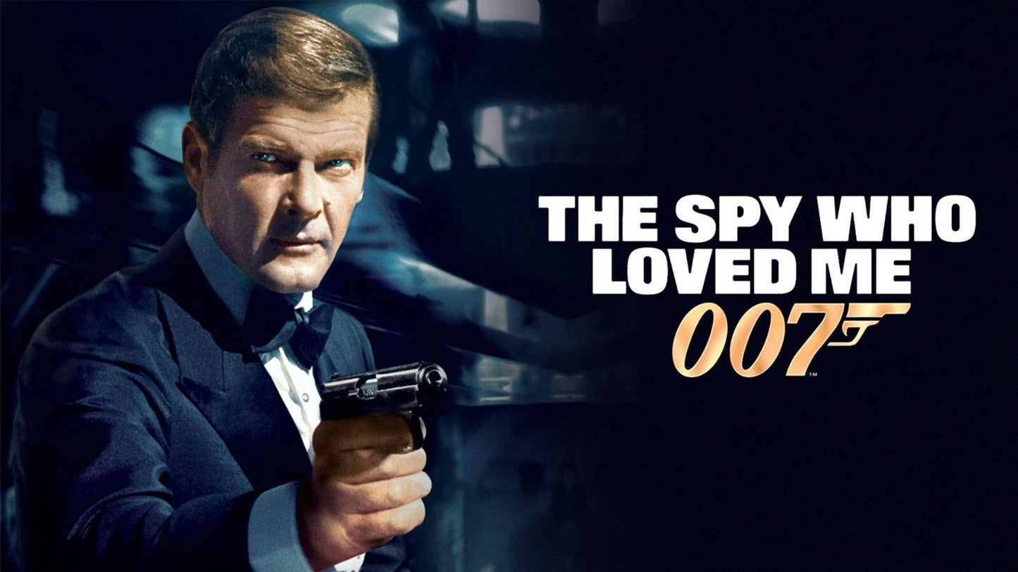 1977 The Spy Who Loved Me Movie Poster 007 James Bond Roger Moore Jaws