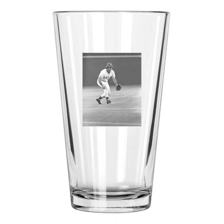 1978 Cincinnati Reds Pete Rose @ Riverfront Stadium Pint Beer Drinking Glass