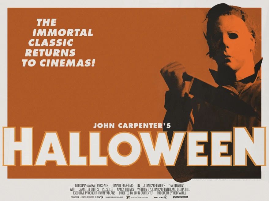 1978 Halloween Movie Poster Print Michael Myers Laurie Strode