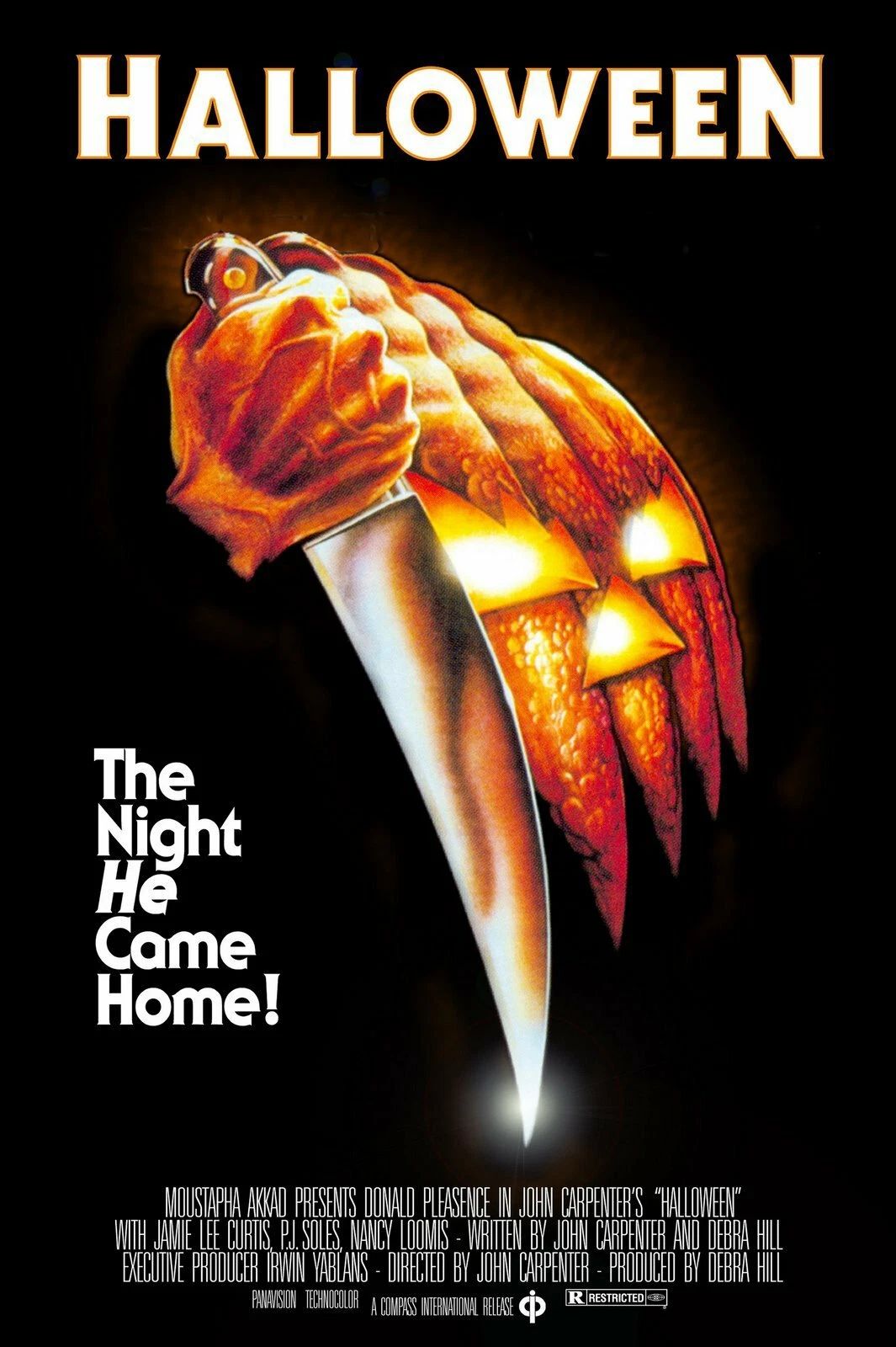 1978 Halloween Movie Poster Print Michael Myers Laurie Strode Horror