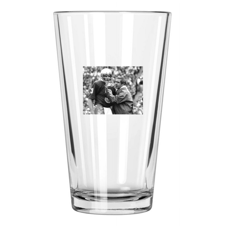 1978 Notre Dame Fighting Irish Joe Montana Ncaa College Pint Beer Drinking Glass