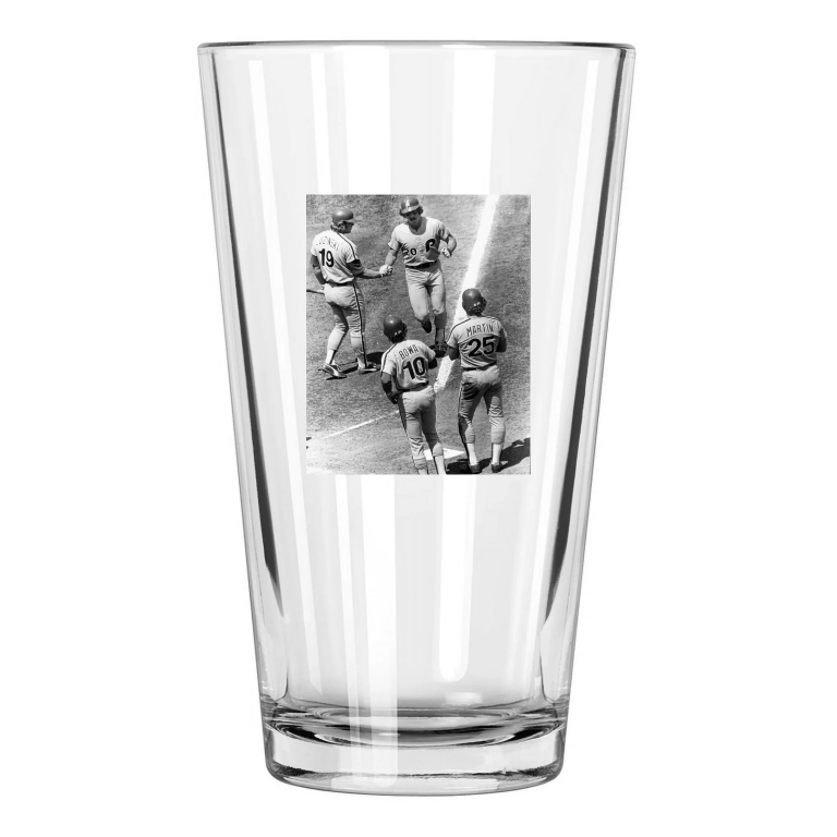 1978 Philadelphia Phillies Mike Schmidt Vs Mets Baseball Pint Beer Glass