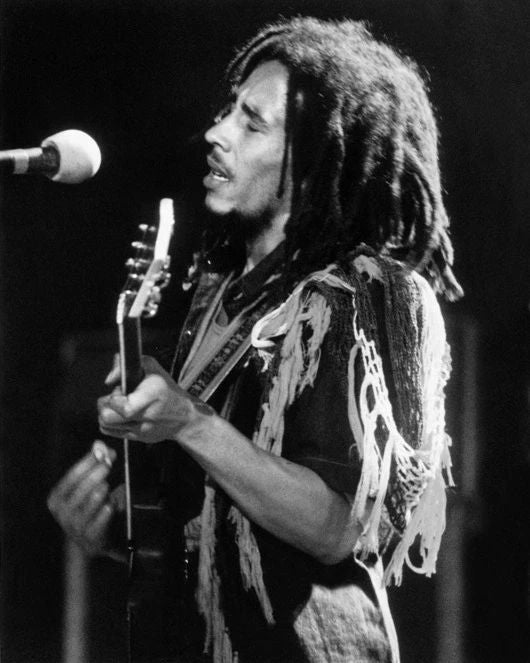 1978 Reggae Singer Bob Marley Glossy Photo Music Print Guitarist Poster