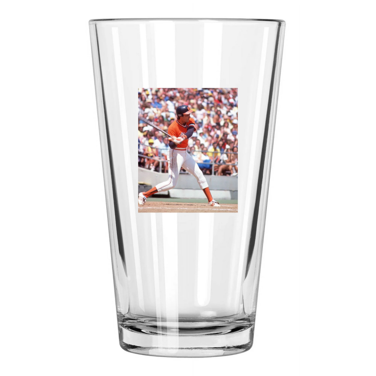 1978 San Francisco Giants Jack Clark Photo Baseball Pint Beer Drinking Glass