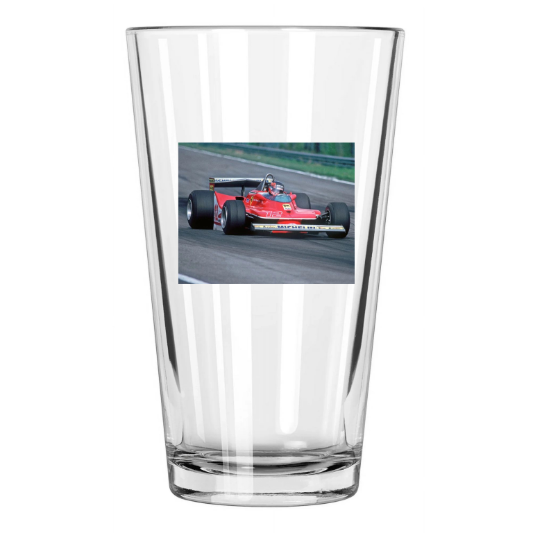 1979 Driver Gilles Villeneuve Photo Grand Prix Pint Beer Drinking Glass
