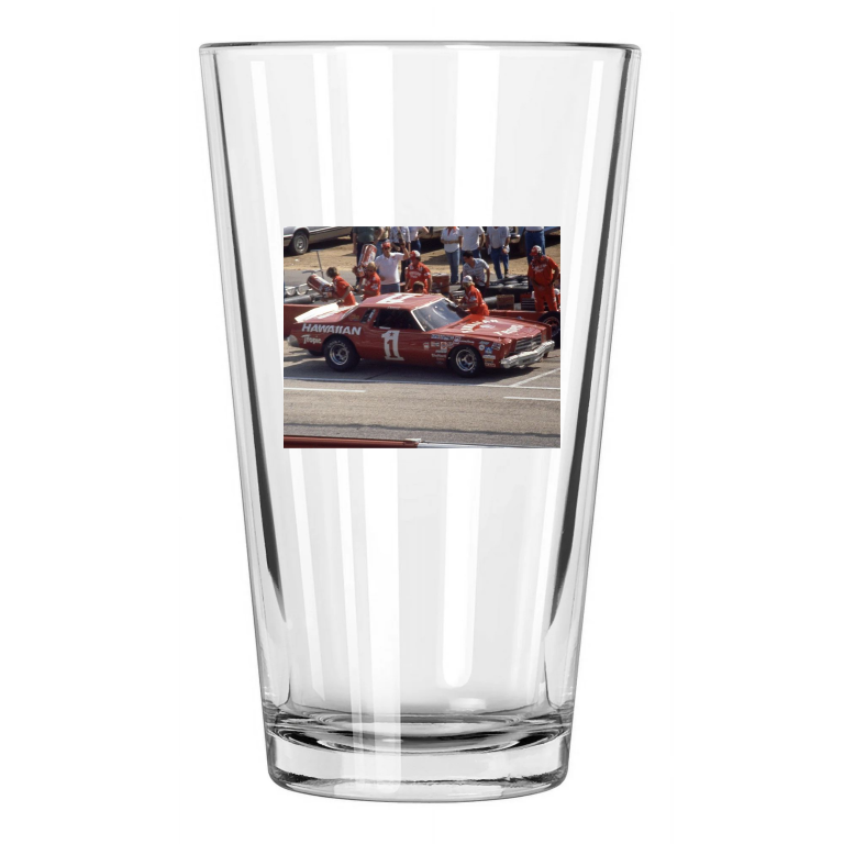 1979 Hawaiian Tropic Chevy Donnie Allison Rockingham Pint Beer Drinking Glass