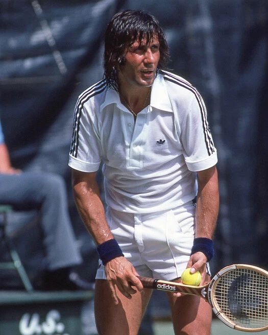 1979 Tennis Pro Ilie Nastase Glossy Photo Print Wimbledon Poster