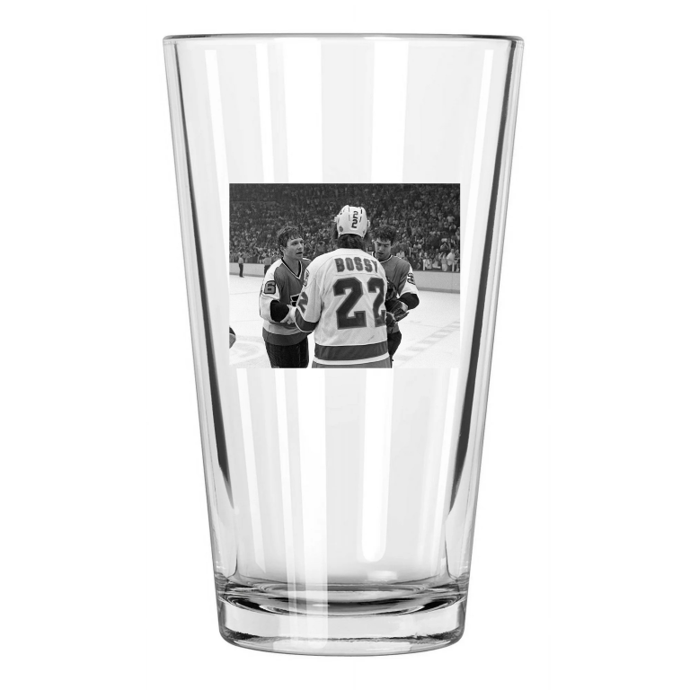 1980 Mike Bossy And Bobby Clarke Stanley Cup Pint Beer Drinking Glass