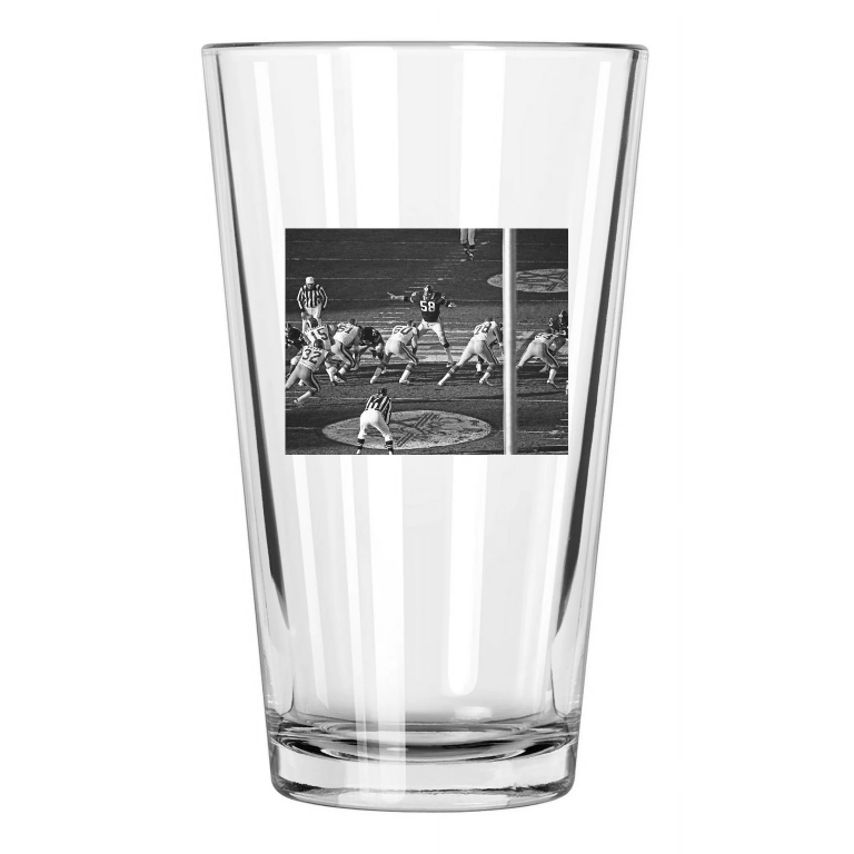 1980 Pittsburgh Steelers Vs La Rams Super Bowl Xiv Jack Lambert Pint Beer Glass