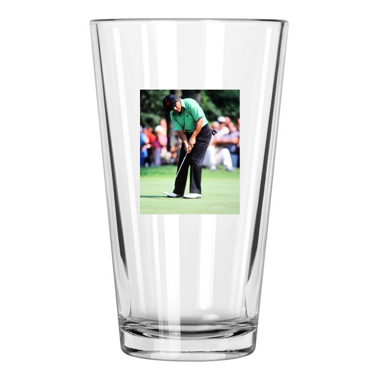 1980 Pro Golfer Lee Trevino Photo Golf Masters Us Open Pint Beer Drinking Glass