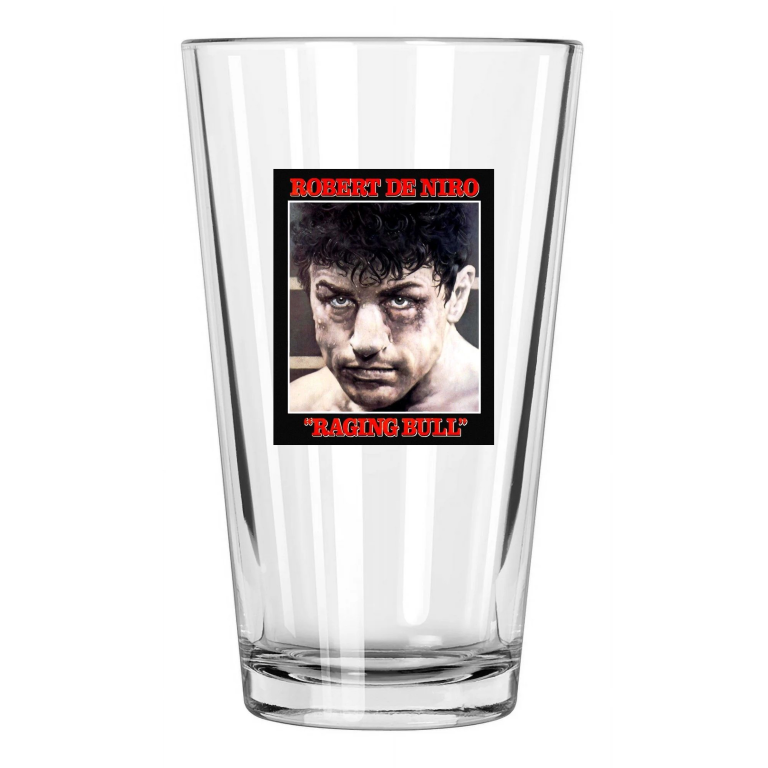 1980 Raging Bull Robert De Niro Photo Jake Lamotta 1 Pint Beer Drinking Glass
