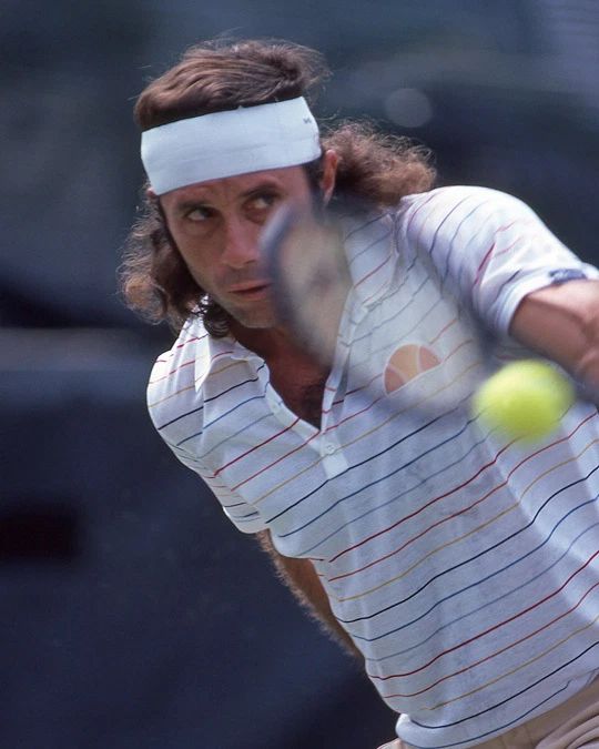 1980 Tennis Pro Guillermo Vilas Glossy Photo Print Wimbledon Open Poster 2