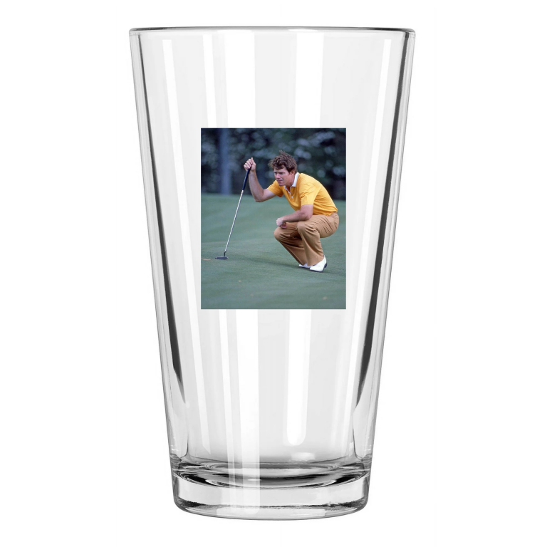 1981 Golfer Tom Watson Photo Golf Masters Us Open Pint Beer Drinking Glass
