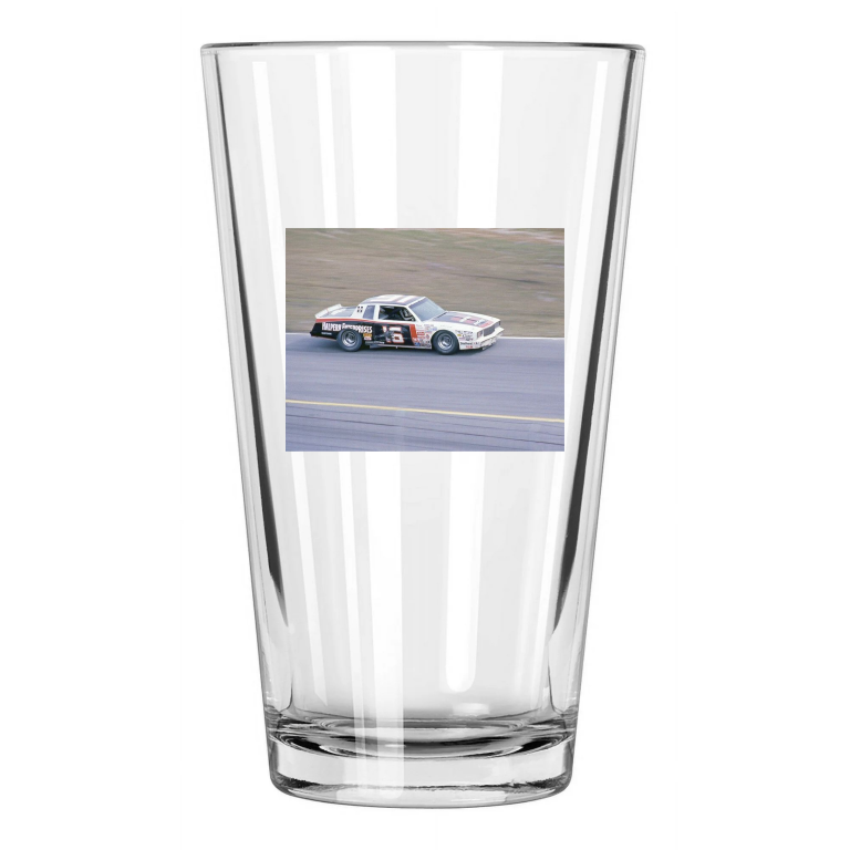 1981 Halpern Chevy David Pearson Photo Daytona 500 Pint Beer Drinking Glass