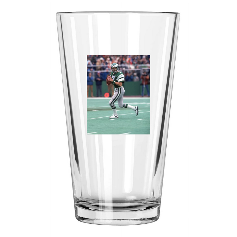 1981 Philadelphia Eagles Ron Jaworski Nfc Championship Pint Beer Drinking Glass