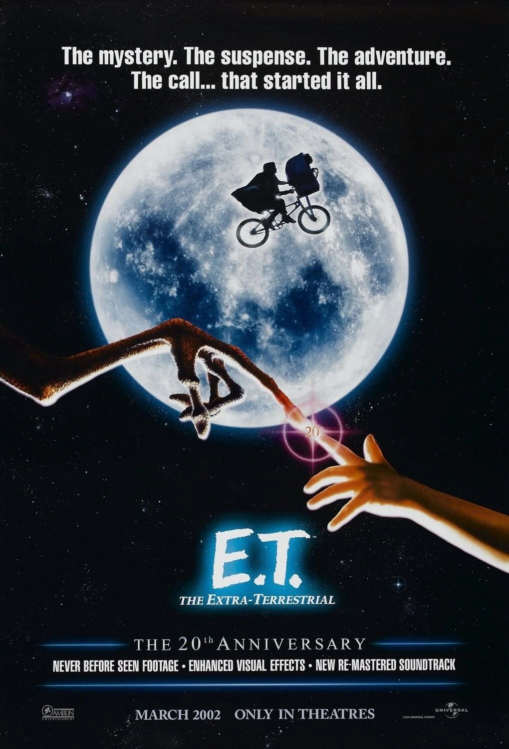 1982 E.T. The Extra Terrestrial Movie Poster Print Elliott Gertie