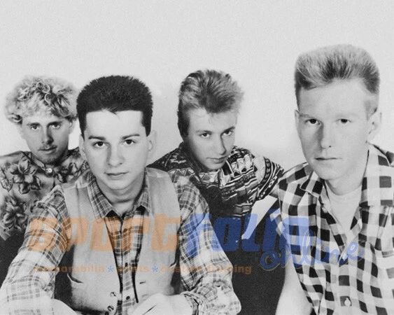 1982 English Rock Band Depeche Mode Glossy Photo Music Print